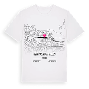 Hızırpaşa Mahallesi karta t-shirt – ekologisk bomull t-shirt från Pinshirt