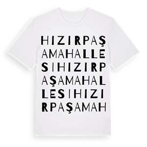Hızırpaşa Mahallesi ordlek t-shirt – ekologisk bomull t-shirt från Pinshirt