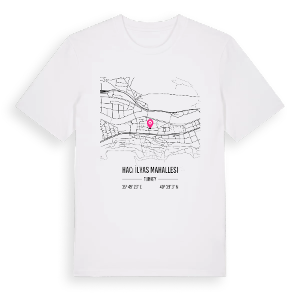 Hacı İlyas Mahallesi karta t-shirt – ekologisk bomull t-shirt från Pinshirt