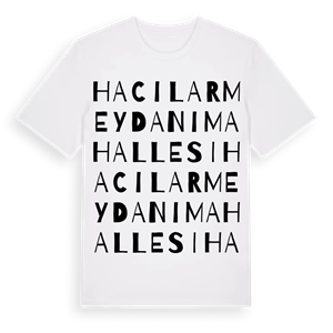 Hacılar Meydanı Mahallesi ordlek t-shirt – ekologisk bomull t-shirt från Pinshirt
