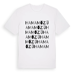 Hamamözü ordlek t-shirt – ekologisk bomull t-shirt från Pinshirt