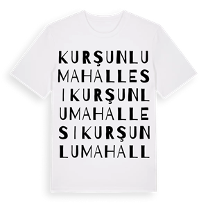 Kurşunlu Mahallesi ordlek t-shirt – ekologisk bomull t-shirt från Pinshirt