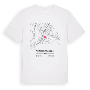 Mehmet Paşa Mahallesi karta t-shirt – ekologisk bomull t-shirt från Pinshirt