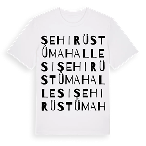 Şehirüstü Mahallesi ordlek t-shirt – ekologisk bomull t-shirt från Pinshirt