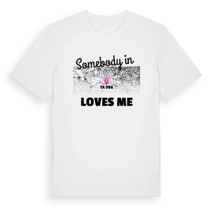 Någon i Taşova älskar mig t-shirt – ekologisk bomull t-shirt från Pinshirt