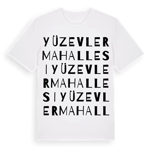 Yüzevler Mahallesi ordlek t-shirt – ekologisk bomull t-shirt från Pinshirt