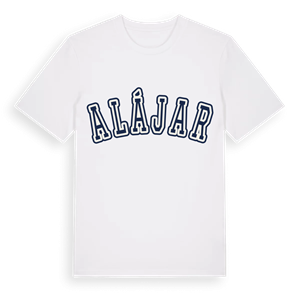 Alájar college t-shirt – ekologisk bomull t-shirt från Pinshirt