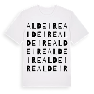 Aldeire ordlek t-shirt – ekologisk bomull t-shirt från Pinshirt