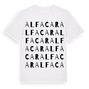 Alfacar ordlek t-shirt – ekologisk bomull t-shirt från Pinshirt