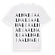 Alhabia ordlek t-shirt