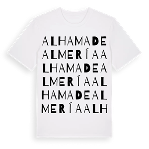 Alhama de Almería ordlek t-shirt – ekologisk bomull t-shirt från Pinshirt