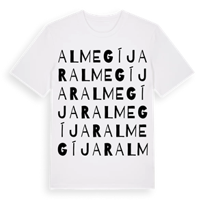 Almegíjar ordlek t-shirt – ekologisk bomull t-shirt från Pinshirt