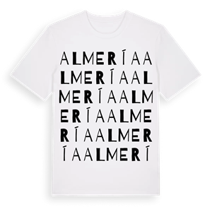 Almería ordlek t-shirt – ekologisk bomull t-shirt från Pinshirt