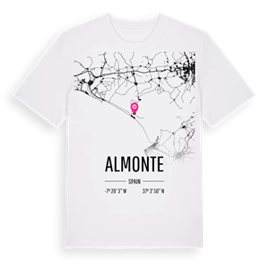 Almonte karta t-shirt – ekologisk bomull t-shirt från Pinshirt