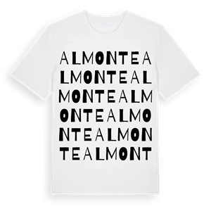 Almonte ordlek t-shirt – ekologisk bomull t-shirt från Pinshirt