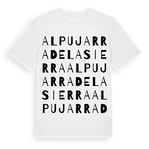 Alpujarra de la Sierra ordlek t-shirt – ekologisk bomull t-shirt från Pinshirt