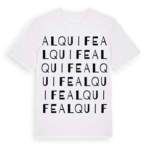Alquife ordlek t-shirt – ekologisk bomull t-shirt från Pinshirt