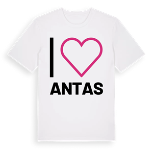 Jag älskar Antas t-shirt stort tryck – ekologisk bomull t-shirt från Pinshirt
