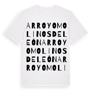 Arroyomolinos de León ordlek t-shirt – ekologisk bomull t-shirt från Pinshirt