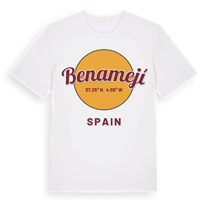 Benamejí cirkel t-shirt – ekologisk bomull t-shirt från Pinshirt