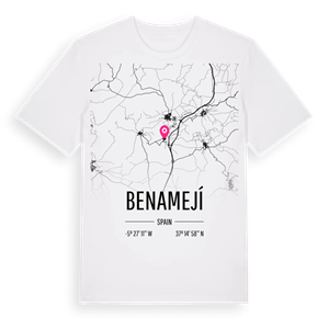 Benamejí karta t-shirt – ekologisk bomull t-shirt från Pinshirt