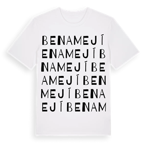 Benamejí ordlek t-shirt – ekologisk bomull t-shirt från Pinshirt
