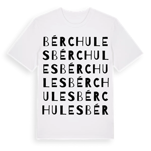 Bérchules ordlek t-shirt – ekologisk bomull t-shirt från Pinshirt
