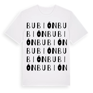 Bubión ordlek t-shirt – ekologisk bomull t-shirt från Pinshirt