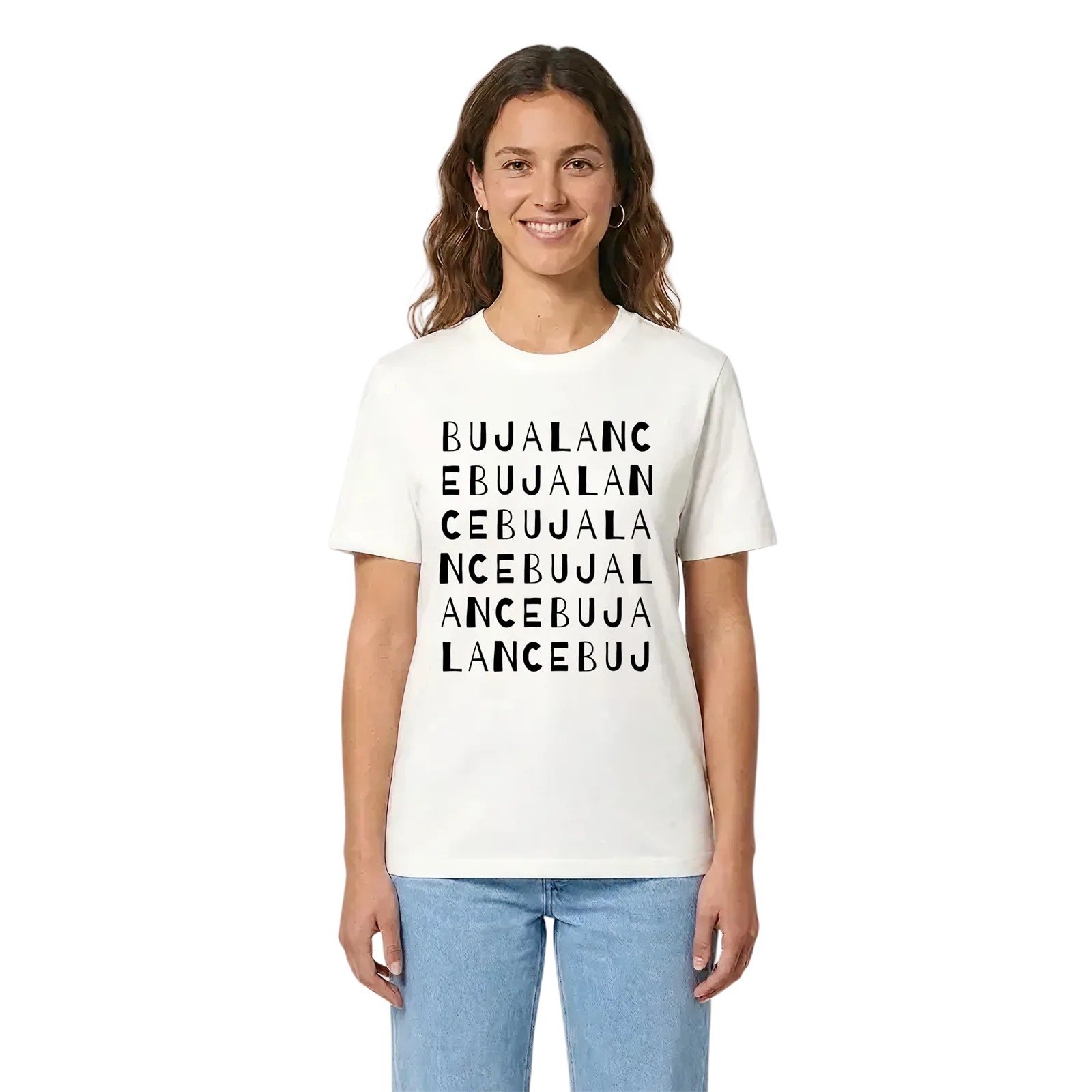 Bujalance ordlek t-shirt – White, i miljö