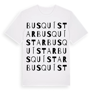 Busquístar ordlek t-shirt – ekologisk bomull t-shirt från Pinshirt