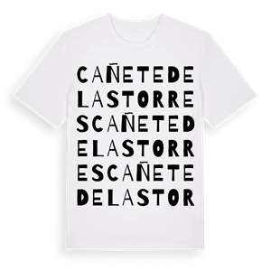 Cañete de las Torres ordlek t-shirt – ekologisk bomull t-shirt från Pinshirt