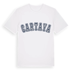 Cartaya college t-shirt – ekologisk bomull t-shirt från Pinshirt