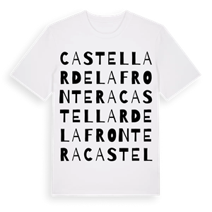 Castellar de la Frontera ordlek t-shirt – ekologisk bomull t-shirt från Pinshirt
