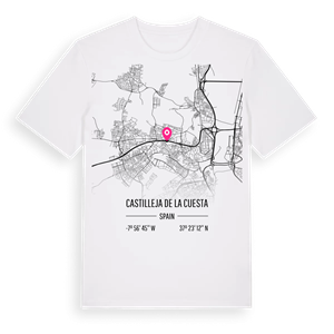 Castilleja de la Cuesta karta t-shirt – ekologisk bomull t-shirt från Pinshirt