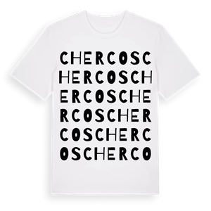 Chercos ordlek t-shirt – ekologisk bomull t-shirt från Pinshirt
