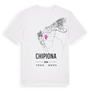 Chipiona karta t-shirt – ekologisk bomull t-shirt från Pinshirt