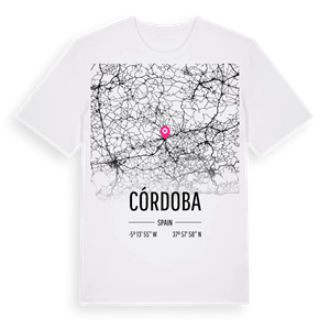 Córdoba karta t-shirt – ekologisk bomull t-shirt från Pinshirt