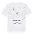 Córdoba - Sevilla karta t-shirt