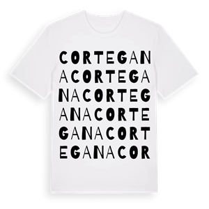 Cortegana ordlek t-shirt – ekologisk bomull t-shirt från Pinshirt