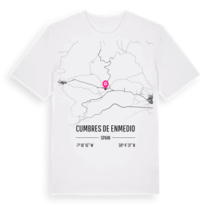 Cumbres de Enmedio karta t-shirt – ekologisk bomull t-shirt från Pinshirt