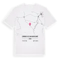 Cumbres de San Bartolomé karta t-shirt