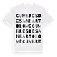 Cumbres de San Bartolomé ordlek t-shirt
