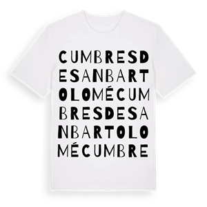 Cumbres de San Bartolomé ordlek t-shirt – ekologisk bomull t-shirt från Pinshirt
