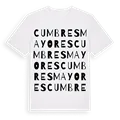 Cumbres Mayores ordlek t-shirt