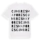 Cumbres Mayores ordlek t-shirt