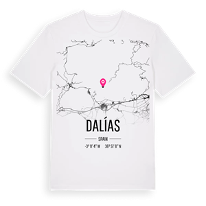 Dalías karta t-shirt – ekologisk bomull t-shirt från Pinshirt