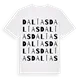 Dalías ordlek t-shirt