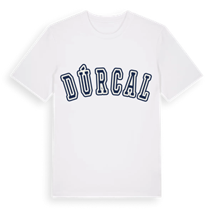 Dúrcal college t-shirt – ekologisk bomull t-shirt från Pinshirt