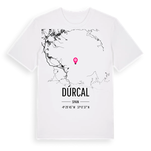 Dúrcal karta t-shirt – ekologisk bomull t-shirt från Pinshirt
