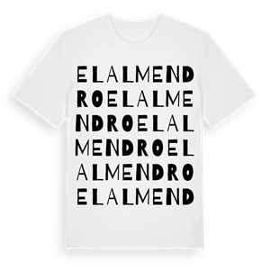 El Almendro ordlek t-shirt – ekologisk bomull t-shirt från Pinshirt